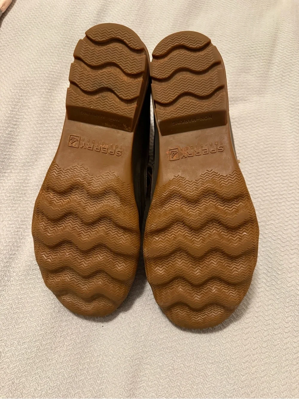 Sperry Brown and Tan Waterproof Duck Boots size 10.5